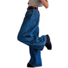 Retro Jeans Women Harajuku Vintage Wide Leg pants BF Style Chic College Teens Streetwear All-match Loose Femme Trousers