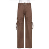 Retro Low Waist Boyfriend Baggy Jeans with Belt 90s Vintage Denim Cargo Pants Loose Trousers Women Streetwear y2k Female Clothes