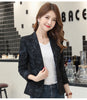 Retro Spring Casual All-match Women Blazers Jackets Work Office Lady Suit Autumn Korea  Slim Business Short Blazers Coat