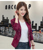 Retro Spring Casual All-match Women Blazers Jackets Work Office Lady Suit Autumn Korea  Slim Business Short Blazers Coat