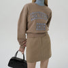 Women's Retro Wool Temperament Herringbone Woolen Blazer Half Skirt Suit