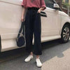 Retro jeans women's spring and autumn dress 2022 insbf high waist SLIM STRAIGHT pants wide leg pants