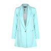 Richkoko Apparel White Office Women Blazer Suit Black Casual Female Jacket Sky Blue Loose Suit Peach Single Button Blazer
