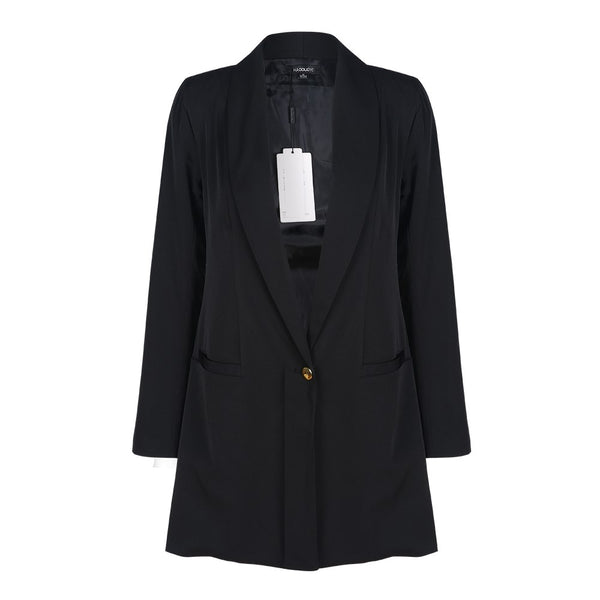 Richkoko Apparel White Office Women Blazer Suit Black Casual Female Jacket Sky Blue Loose Suit Peach Single Button Blazer