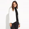 Richkoko New Fashion Autumn Women Jacket  Cardigan Street Coats Work Suits Unique Sleeve Design Champagne Cape Blazer Weminino