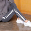 Plus Size 6XL Leggings Women Side Striped Legging High Waist Christmas Gothic Black Leggins Pants RZF1484