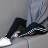Plus Size 6XL Leggings Women Side Striped Legging High Waist Christmas Gothic Black Leggins Pants RZF1484