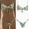 Rinabe Sexy Bikini Floral Print Swimwear String Bikini Set Push Up Swimsuit 2023 Bikinis Women Biquini Beach Bathing Suit Women