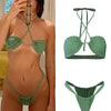 Rinabe Sexy Bikini Floral Print Swimwear String Bikini Set Push Up Swimsuit 2023 Bikinis Women Biquini Beach Bathing Suit Women