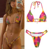 Rinabe Sexy Bikini Floral Print Swimwear String Bikini Set Push Up Swimsuit 2023 Bikinis Women Biquini Beach Bathing Suit Women