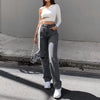 Ripped High Waist Jeans Women Straight Leg Loose Boyfriend Jean Pants Casual Wash Denim Trousers Streetwear Baggy Pants