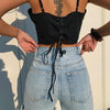 Ripped Straight Women's jeans Baggy Vintage High Waist Boyfriends Mom Denim Distressed Streetwear 2022 Female  Iamhotty