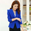 Bolero Mujer Chaquetas Autumn Women Long Sleeve Button Slim Jacket Coat Casual Candy Color Formal Outwear Suit Tops Female