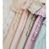 Ruffled Lolita Blouse Long Sleeve Peter Pan Collar Shirt by Yilia