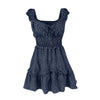 Ruffles Women's Summer Dress Sexy Pleated Sleeve Polka Dot print Mini Dresses Bohemian A-line Sundress A Line Party Dresses 2022