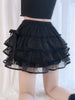 Ruffles Y2k Lolita Bloomers Sweet Style Tiered Shorts Girls Cute Bow Lace Mesh Fluffy Bustle Short Pants Women Gothic underpants