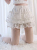 Ruffles Y2k Lolita Bloomers Sweet Style Tiered Shorts Girls Cute Bow Lace Mesh Fluffy Bustle Short Pants Women Gothic underpants