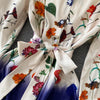 Runway Boho Long Maxi Dress 2022 Spring Vintage Floral Print Shirt Collar Latern Sleeve Bow Sashes Dress Woman Clothing M67467
