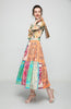 Runway Long Sleeve Printed Shirt + Colorful Printed Long Skirt Skirt Suit 210318UL02