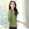 Women Casual Single Button Solid Regular Blazers Spring Elegant Pockets  Lapel Classic Long Sleeves Blazer Outwear