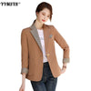 S-3XL Autumn Temperament Women's Plus Size Suit 2022 Spring and Autumn High-quality Casual Professional Office Blazer Female