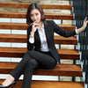 S-4XL High-end Women's Suit Office Professional Work Clothes Two-piece Set Spring Autumn Ladies Jackets High Waist Skirt