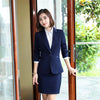 S-4XL High-end Women's Suit Office Professional Work Clothes Two-piece Set Spring Autumn Ladies Jackets High Waist Skirt