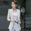 S-4XL New Women's Blazer Spring 2022 Fashion Classic Solid color Linen Cotton Small Blazers Coat Slim Outerwear Work Tops Female