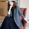 S-4XL Plus Size Jacket Suit Office Temperament Slim Long-sleeved Ladies Blazer 2022 High-quality Winter Women's Clothing