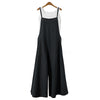 S-5XL 2022 Summer Women Strappy Solid Comfy Wide Leg Jumpsuits Women's Casual Loose Dungarees Bib Overalls Cotton Linen Rompers