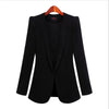 S-5XL Office Wear Women Blazers Jackets Plus Size Spring Autumn Ladies Blazer Mujer Slim Long Sleeve Black White Blazer Feminino