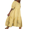 S-5xl Plus Size Women Dress Classic Houndstooth Short Sleeve 0-neck Plaid Dress Summer Casual Loose Beach Holiday Long Dress