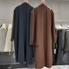 Mid-length double breasted vintage elegant blazer women 2023 Spring Autumn korean loose suit