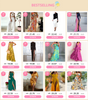 Wefadses One-shoulder Top Printed Skirt Two-piece Suit Maxi Dresses for Women Summer Holiday Vintage Dress