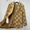 Women Suit Designer Clothes Blazer With Full Letters  Released Tops Lady Jacket