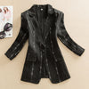 2023 Summer Three-Quarter Sleeve Cotton And Linen Small Suit Jacket Women's Short Slim Large Size Female Coat