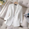 Diamond Studded Suit Spring And Summer Women's Seven Point Sleeve Small Coat Design Sense Of Minority Leisure Suit