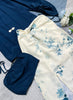2023 autumn and winter women's clothing styles Chinese Cardigan Wrapped Chest Printed Skirt. 0920