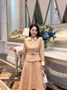 2023 autumn and winter women's clothing styles CoatMid-length dress set 0909