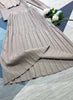 2023 autumn and winter women's clothing styles Tree Fungus-like Lacework Pleated Skirt Knitting Suit 1013