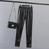 S9 Spring Casual Women High Waist Leggings 5XL Plus Size Clothes Imitation leather Fashion Skinny pencil pants 0020