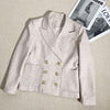 Women Coat 2023 Spring Solid Color Cotton and Linen Lapel Long-sleeved Jacket Women Casual Suit Jacket