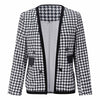 SALEQI Ladies Plaid Women Blazer Single Breasted Spring Autumn Jacket 2022 Casual Long Sleeve Female  Patchwork Suits Coat