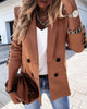 SALEQI Ladies Plaid Women Blazer Single Breasted Spring Autumn Jacket 2022 Casual Long Sleeve Female  Patchwork Suits Coat