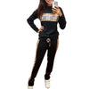 SAUCY ANGELIA Rompers Womens Jumpsuit 2022 Long Sleeve Black Print 2 Piece Set Summer Bodysuits Party Overalls Casual Playsuits