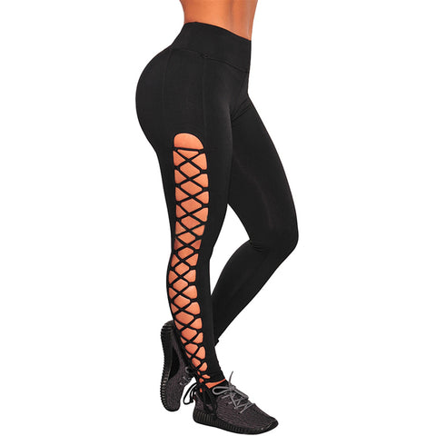 Sexy Lace Up Women Leggings Plus Size Female Workout Fitness Legging Push Up Jeggings High Waist Skinny Leggings