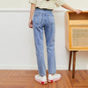 SEMIR Denim Trousers Women Low-Waisted Butt-Lifting Slim Fitting Feet Pants 2022 Spring And Summer Light Blue Jeans Female