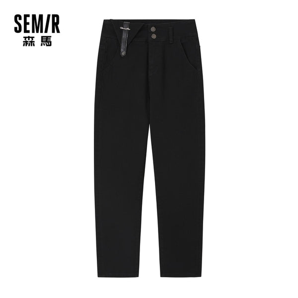 SEMIR Denim Trousers Women Pants 2022 Spring Trend Black Pencil Pants With Small Feet Slim Jeans For Woman