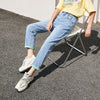 SEMIR Jeans Women Blue Bintage Summer 2022 Lazy Style Cotton Pants Straight Chic Women'S Demin Pants Trend