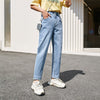 SEMIR Jeans Women Blue Bintage Summer 2022 Lazy Style Cotton Pants Straight Chic Women'S Demin Pants Trend